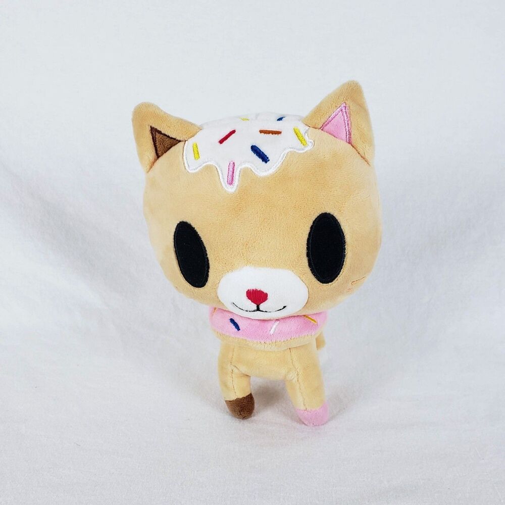 Tokidoki Biscottino Plush Cat Sprinkled Donut Stuffed Animal 9"